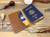 Handmade Leather Passport Wallet