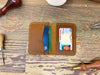 ID Card Wallet Saddle Tan