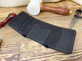 Mens Black Trifold Wallet